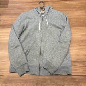 Old Navy Heather Gray Zip-Up Sweater